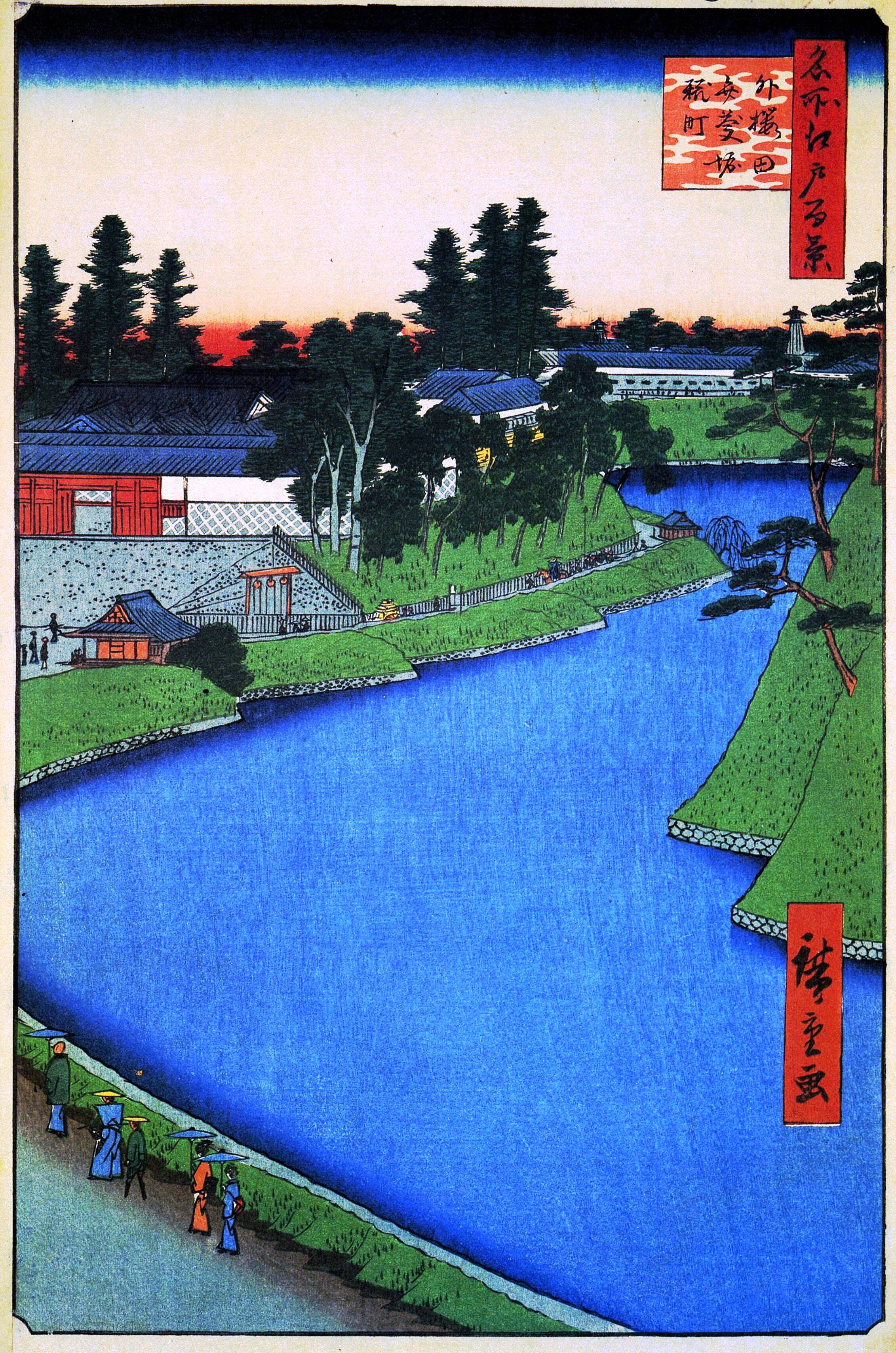 119. 名所江戸百景50 外桜田弁慶堀糀町: 時空を超えて~歴史と地図 119. 名所江戸百景50 外桜田弁慶堀糀町: 時空を超えて~歴史と地図